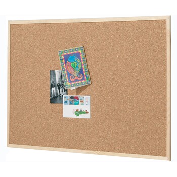 Quartet 45x60cm Corkboard School Pin Board w/ Pine Frame