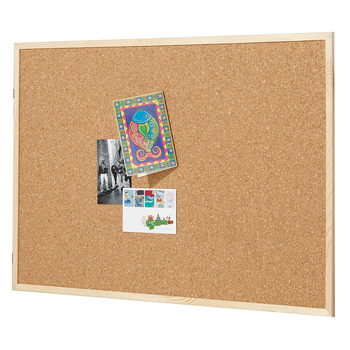 Quartet 90x60cm Corkboard School Pin Board w/ Pine Frame