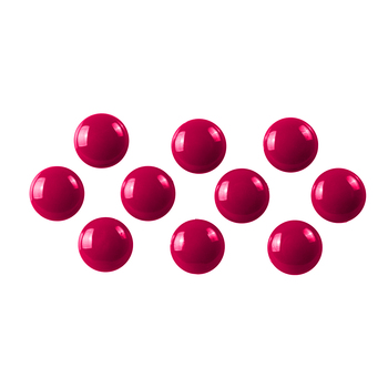 10PK Quartet 30mm Magnet Buttons For Magnetic Board - Red