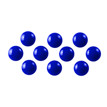 10PK Quartet 30mm Magnet Buttons For Magnetic Board - Blue