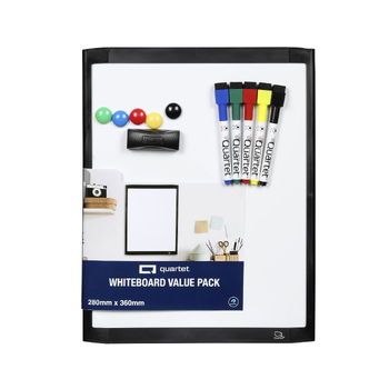Quartet A3 Dry-Erase Drawing Whiteboard w/ Markers/Magnets