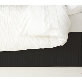 Ardor Boudoir Single Bed Quilted Valance Black