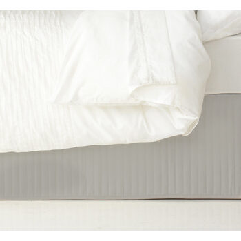 Ardor Boudoir King Single Quilted Valance Silver