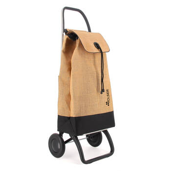 Rolser I Max Yute Bi 2 Wheel Foldable Shopping Trolley 41x32.5x150cm Natural