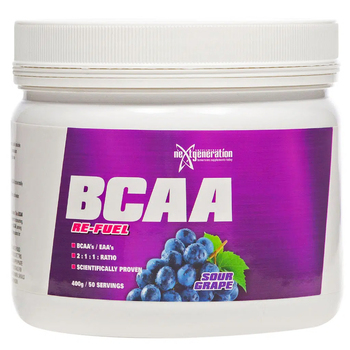 Next Generation Supplements Re-Fuel BCAAs Powder Sour Grape 400g