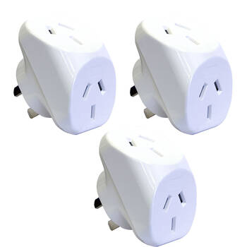 3x DOUBLE ADAPTOR 3PIN - HPMUNDER / OVER - NO PACKAGING