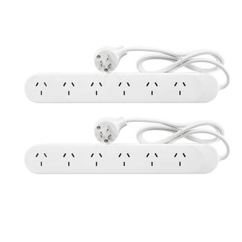 2x 6 WAY POWER BOARD HPMINCLUDES FLAT FITTING PLUG
