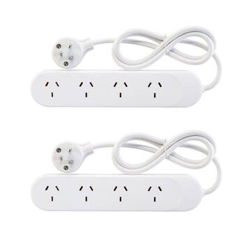2x 4 WAY POWER BOARD HPMINCLUDES FLAT FITTING PLUG