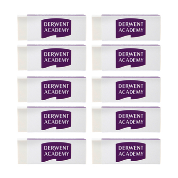 Derwent Academy Art Craft Large Eraser 10PK