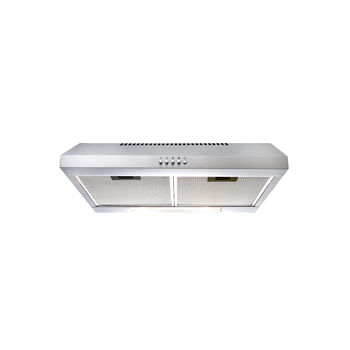 Euromaid 60cm Fixed Rangehood 250m3/h LED Recirculating Stainless Steel