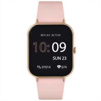 Reflex Active Series 23 Smart Watch with Rose Case & Pink Silicone Straps