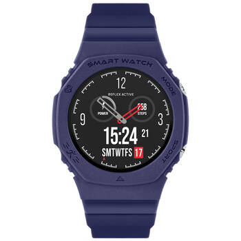 Reflex Active Series 26 Smart Watch with Navy Blue Case & Silicone Straps