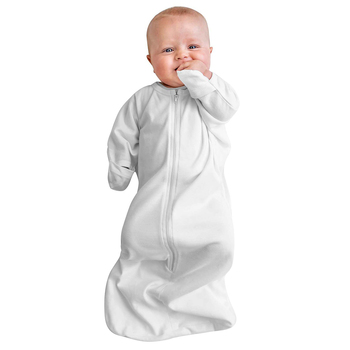 Baby Studio All-In-One Swaddlebag Organic Cotton 1.0 Tog White Size 3-9M