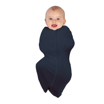 Baby Studio Swaddle Pouch Breathable Bamboo Navy Size 0-3m Small