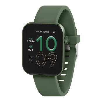 Reflex Active Series 40 Amoled Smart Watch w/ Silicone Straps- Forest Green