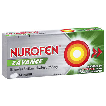 24pc Nurofen Zavance 256mg Tablets