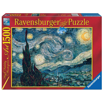 1500pc Ravensburger Van Gogh Starry Night Jigsaw Puzzle Set Adults