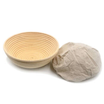 Brunswick Bakers Round Rattan 20cm Bread Banneton w/ Lining