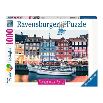 1000pc Ravensburger Copenhagen Denmark Jigsaw Puzzle Set Adults
