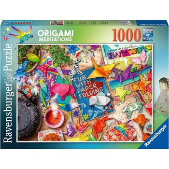 1000pc Ravensburger Origami Meditations Jigsaw Puzzle Set Adults
