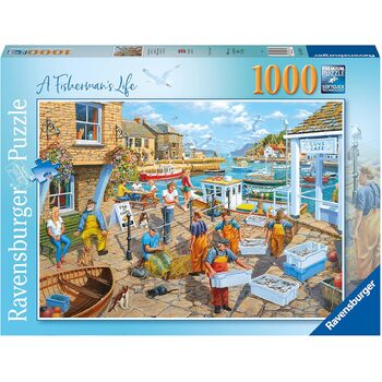 1000pc Ravensburger Fisherman's Life Family Jigsaw Puzzle 70x50cm