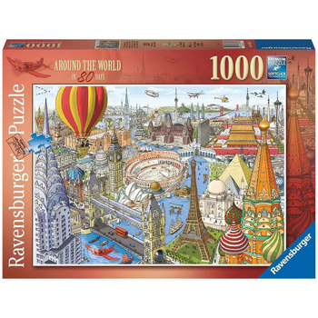 1000pc Ravensburger Around the World in 80 Days Jigsaw Puzzle 