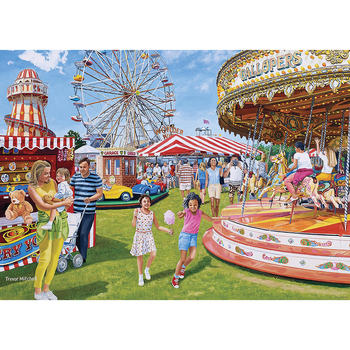 1000pc Ravensburger Vintage Fairground Fun Jigsaw Puzzle 