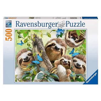 500pc Ravensburger Sloth Selfie Jigsaw Puzzle Set Adults
