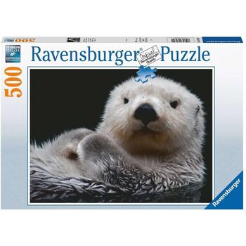 500pc Ravensburger Adorable Little Otter Family Jigsaw Puzzle 49x36cm