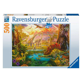 500pc Ravensburger Land Of The Dinosaurs Jigsaw Puzzle Set Adults
