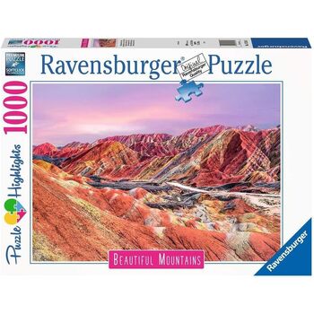 1000pc Ravensburger Rainbow Mountains China Family Jigsaw Puzzle 70x50cm