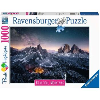 1000pc Ravensburger Three Peaks Dolomites Family Jigsaw Puzzle 70x50cm