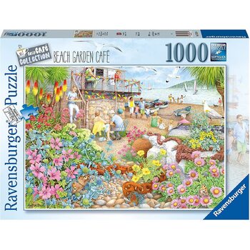 1000pc Ravensburger Beach Garden Cafe Jigsaw Puzzle Set Adults