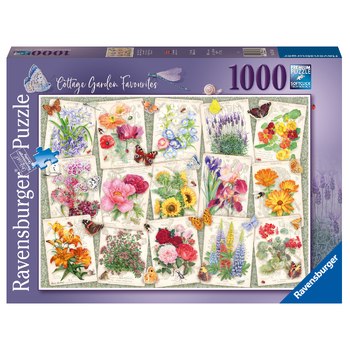 1000pc Ravensburger Cottage Garden Favourites Jigsaw Puzzle Set Adults