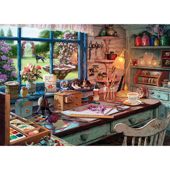 1000pc Ravensburger My Haven No 1 The Craft Shed Adults Jigsaw Puzzle 