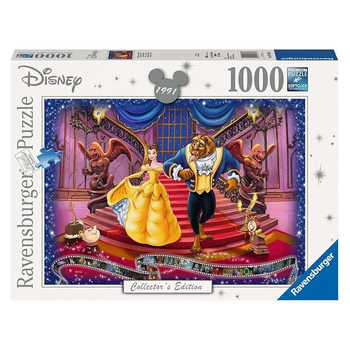 1000pc Ravensburger Disney Moments 1991 Beauty Beast Jigsaw Puzzle Set Adults