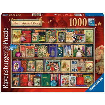 1000pc Ravensburger The Christmas Library Jigsaw Puzzle 