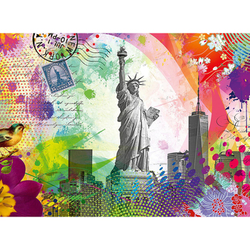500pc Ravensburger New York Postcard Jigsaw Puzzle 