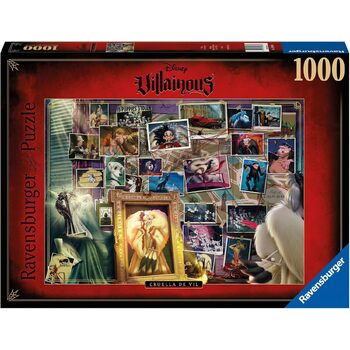 1000pc Ravensburger Villainous Cruella Deville Family Jigsaw Puzzle 70x50cm