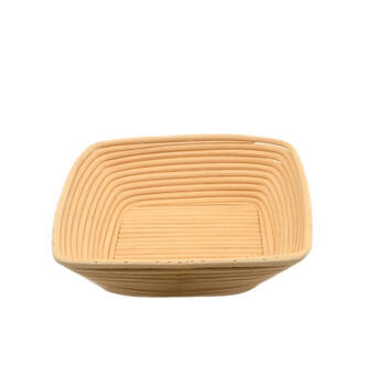 Brunswick Bakers Square Rattan 20cm Bread Banneton Basket