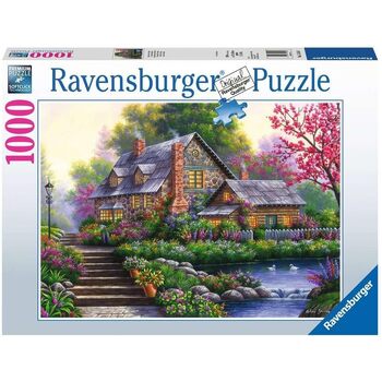 1000pc Ravensburger Romantic Cottage Family Jigsaw Puzzle 70x50cm