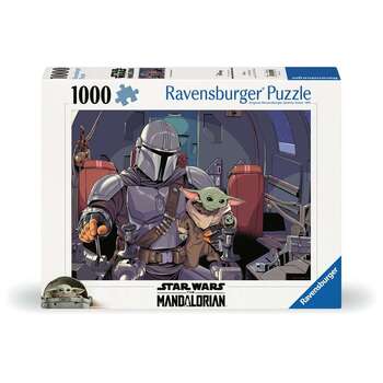 1000pc Ravensburger Star Wars The Mandalorian Family Jigsaw Puzzle 70x50cm