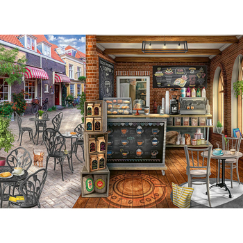 1000pc Ravensburger Quaint Cafe Jigsaw Puzzle Adults