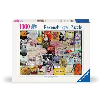 1000pc Ravensburger Wine Labels Family Jigsaw Puzzle 70x50cm