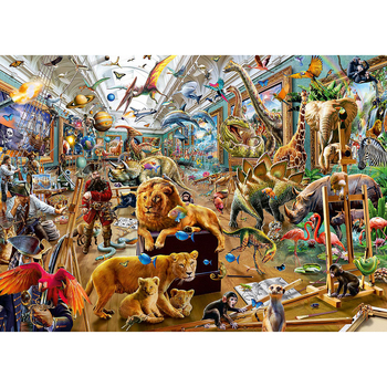 1000pc Ravensburger Chaos In The Gallery Family Jigsaw Puzzle 70x50cm