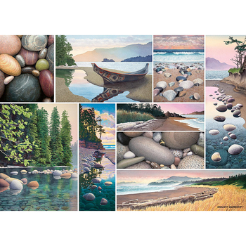 1000pc Ravensburger West Coast Tranquility Jigsaw Puzzle Set Adults