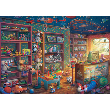 1000pc Ravensburger Tattered Toy Store Jigsaw Puzzle 