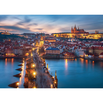 1000pc Ravensburger Prague at Night Jigsaw Puzzle Adults
