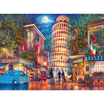 500pc Ravensburger Evening In Pisa Family Jigsaw Puzzle 49x36cm