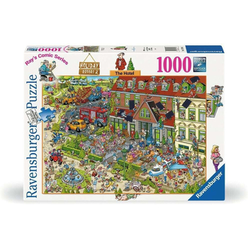1000pc Ravensburger Holiday Resort 2 The Hotel Jigsaw Puzzle 